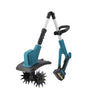 Cordless Lithium-Ion Rotating Tiller Grass Cutter with ergonomic handle and detachable tilling blade.