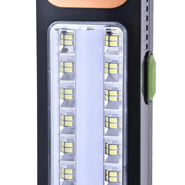 Solar ABS Outdoor Emergency Flood Light featuring bright LED lights for effective outdoor illumination.