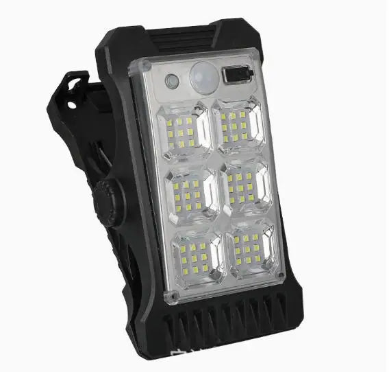 Portable Solar Clip Lights Motion Sensor - Versatile lighting unit with motion sensor and solar power.