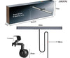 LED Monitor Screen Light Bar with dimensions for eye protection and desk space enhancement.