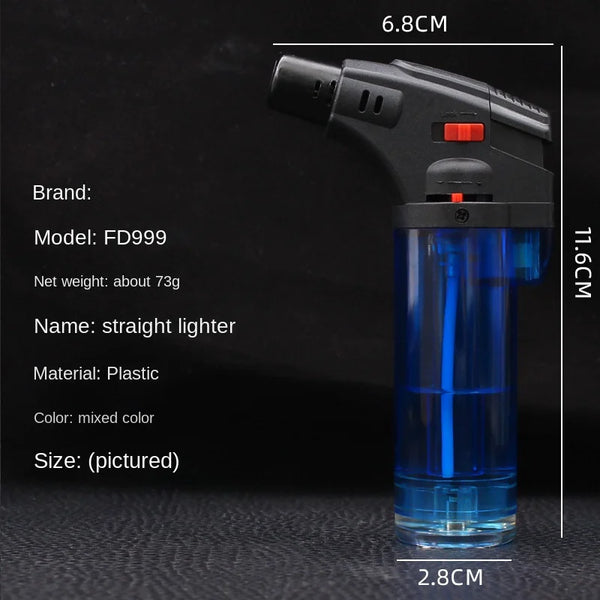FD999 Modern Transparent Body Plastic Welding Gun with clear gas reservoir for easy visibility and durable design.
