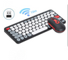 Wireless Circular Keycap Keyboard and Mouse Set
