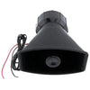 12V Loud Car Siren with PA Microphone installed speaker setup, designed for clear voice transmission in vehicles.