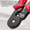Mini Multi Cord End Hand Insulated Crimping Tool die head made of alloy steel for durability and long service life.