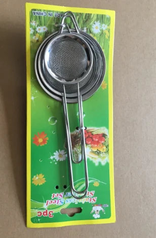 3-Piece Stainless Steel Fine Mesh Strainer Set