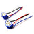 Heavy Duty 3 Pin H4 LED Ceramic Headlight Socket with wiring for secure connection and heat resistance.