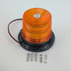 Forklift Flashing Amber Warning Light with base and mounting screws, designed for safety in warehouse settings.