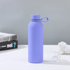500ml Matte Rubberized Insulated Sports Bottle in purple with a non-slip grip and secure lid.