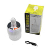 Portable Solar LED Emergency Lamp with packaging and charging cable, ideal for outdoor use and power outages.