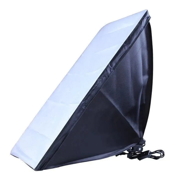 Square Studio Light Box with Single Lamp Holder side view, designed for soft lighting in photography.