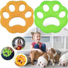 Factory Sale Washing Machine Silicone Cat Dog Hair Remover in paw print design, colorful silicone tool for pet hair removal.