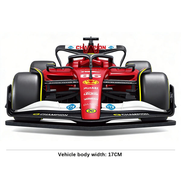 F1 App-Controlled High Speed RC Car front view showcasing sleek design and precision features.