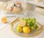 Circular Fruit and Miscellaneous Tray with Gold Plated Edges