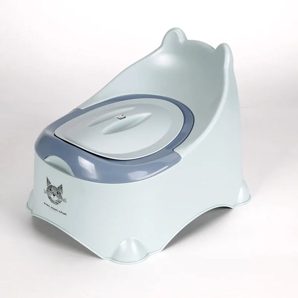 New Plastic Baby Training Potty designed for toddlers with anti-slip structure and lightweight design.