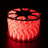 100m Heavy Duty Extension Cable Reel with illuminated red LED lights on a spool