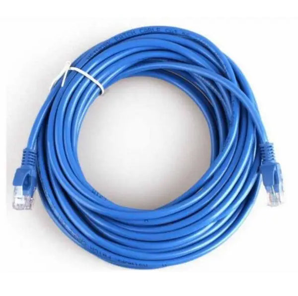 10m Network Cable - LAN Ethernet Cable coiled in blue, ideal for stable internet connection.