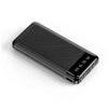 Digital Display Portable Power Bank with clear battery display on a sleek black exterior.