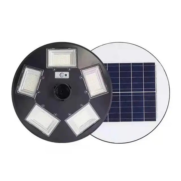 500W Solar Outdoor Landscape Street Light IP65 Waterproof with solar panel and LED lights.