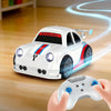 2.4GHz RC Drift Remote Control Racing Car in action on a polished surface with a remote controller.