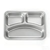 304 Stainless Steel 3 Compartment Lunch Box with durable and organized design for meals on the go.