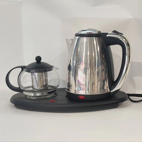 1.8L Stainless Steel Electric Kettle with 360 Degree Base