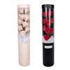 Cylinder Floral Display Box with Soap Roses featuring pink and red soap roses in elegant cylindrical designs.