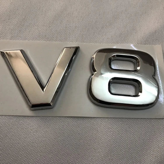 V8 Chrome Rear Badge Sticker for Nissan Patrol Y62 Armada