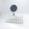 0Plastic Makeup Mirror Storage Organizer