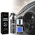 Homonth Fast-Acting Wheel & Rim Cleaner bottle next to a stylish car with black rims for effective cleaning.