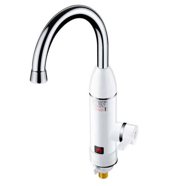 Instant Electric Heating Water Faucet with Shower for on-demand hot water in a sleek design.