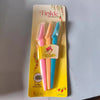 Razor Sharp Eyebrow Shaver 3-Pack featuring three eyebrow razors in pink and blue with safety covers.