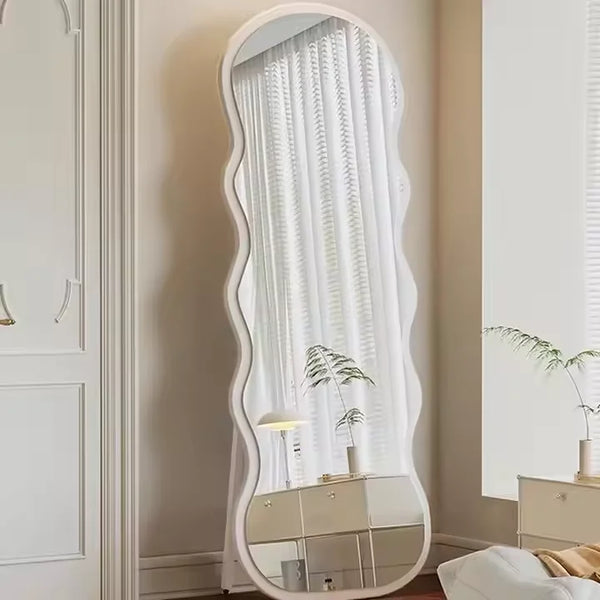 Full Length Wave Shape Bedroom Wall Mirror