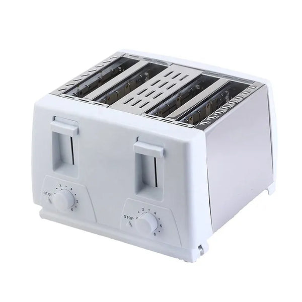 Retro 4 Slices Bread Toaster with four slots and adjustable settings for perfect toast every time.