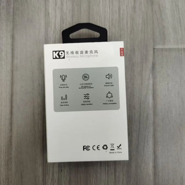 Rechargeable Wireless Condenser Microphone with Type-C Interface