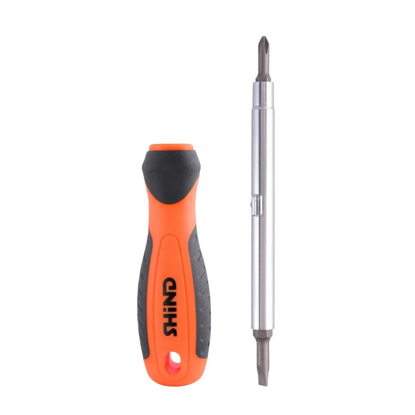 6-in-1 Magnetic Screwdriver Bit Set includes a sturdy handle and interchangeable bits for versatile repairs.