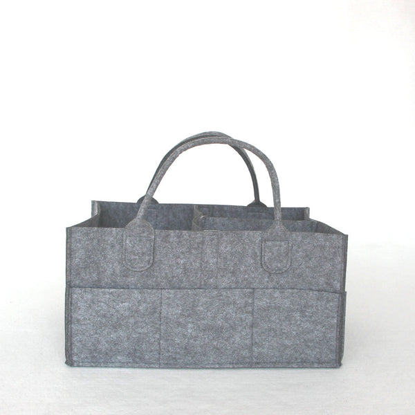Large Portable Car Travel Custom Felt Baby Diaper Caddy Bag