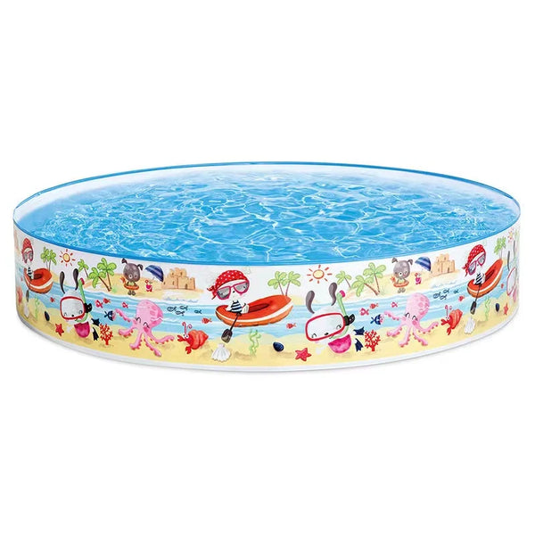 Tropical Fish Inflatable Swimming Pool Float with vibrant designs for kids and adults.