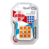Stress Reliever Fidget 3D Puzzle Cube packaged with three colorful challenges for focus and sensory fun.