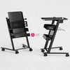 Multi-Function Professional Barber Trolley showcasing a slim mobile workstation design with wheels and storage compartments.