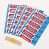Breathable PE Adhesive Wound Plaster pack featuring multiple strips for minor cuts and scrapes protection.