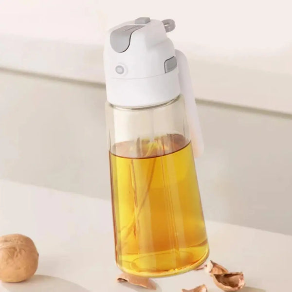 Glass Oil Dispenser Bottle with Flip Cap and Handle 680ml
