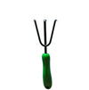 Heavy Duty 25cm Garden Hand Cultivator with a green handle and three prongs for effective garden maintenance.