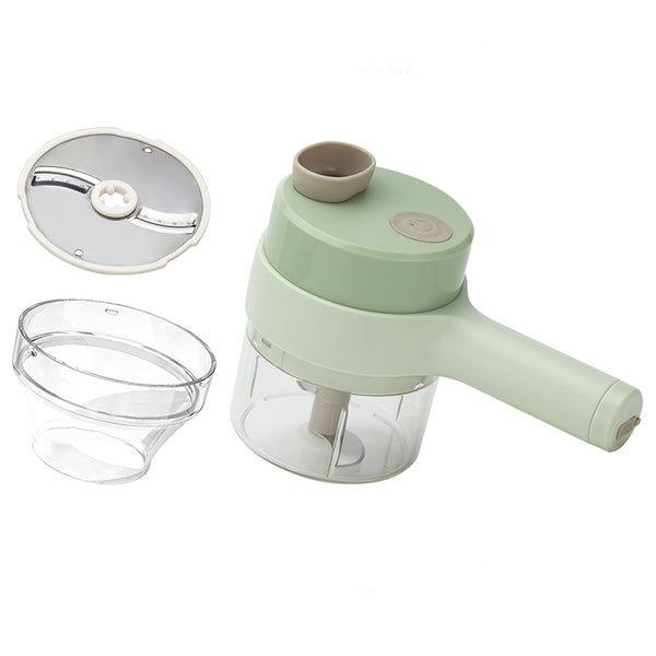 200ML Wireless Mini Electric Food Chopper Garlic Mincer with detachable bowl and lid.