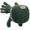 Cordless Neck Massager Machine in green, shaped like a playful character with arms and a friendly design.