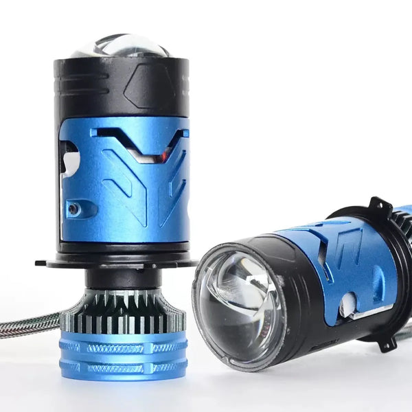 Dual Beam H4 LED Headlight Bulbs, showcasing high-performance design for improved visibility and safety.