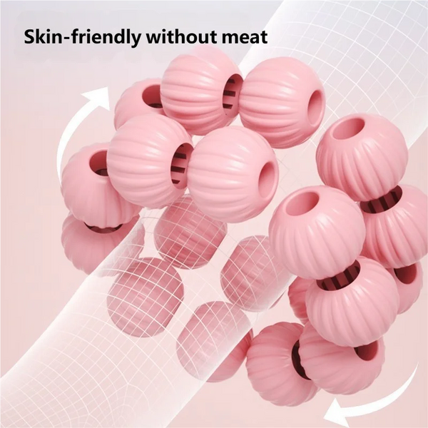 Muscle Roller Leg Clamp Massage Tool with skin-friendly massage beads designed for effective muscle relief.