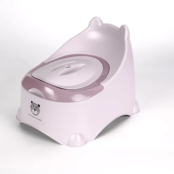 New Plastic Baby Training Potty with a bear design, ideal for helping toddlers transition from nappies.