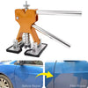 Portable Car Dent Puller Machine Full Dent Repair Kit shown with before and after images of car dent repair.