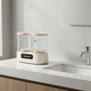 Double Cup Portable Mini Washing Machine on a kitchen countertop, showcasing a compact design for delicate laundry.