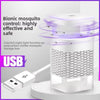 Portable USB Photocatalyst Mosquito Repeller LED Light with bionic mosquito control and USB connection.